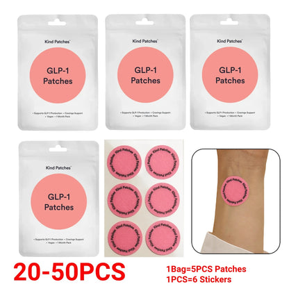20-50 Slim Patch Weight Loss GLP-1 Patches Slimming Sticker Suppressing Appetite Weight Management for Women Men Control Weight